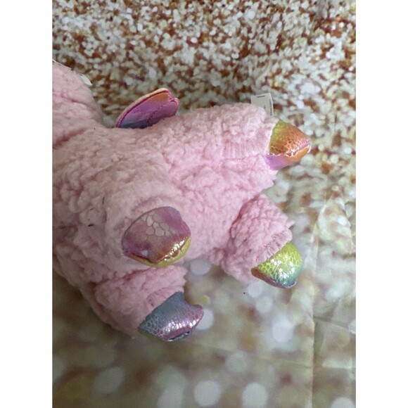 Pastel Pink Llama Unicorn Plush Soft Rainbow Wings & Tail 9” NWT Llamacorn - Picture 3 of 5